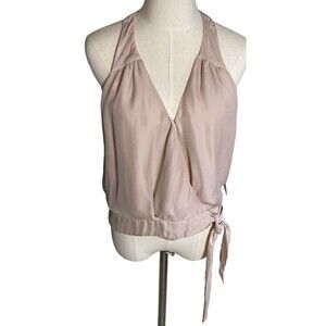 Parker Kenna Top Size S Wrap Tank Top Moonlight Pink
